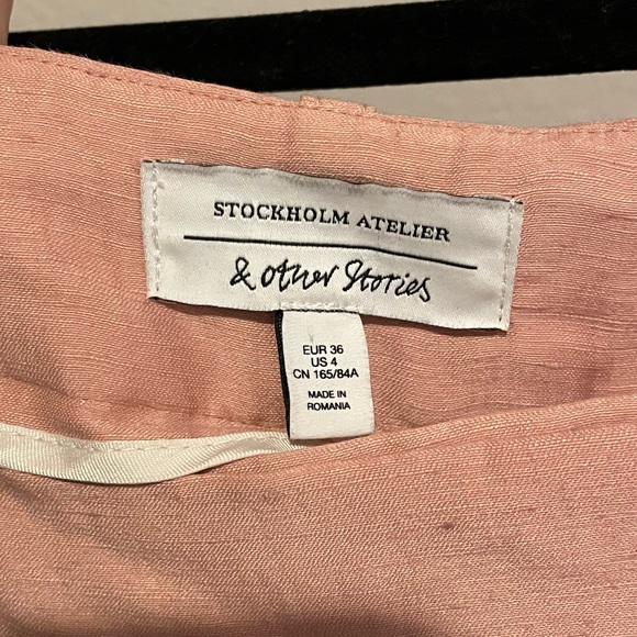 & Other Stories Pink Linen Blend Suit - Picture 10 of 13